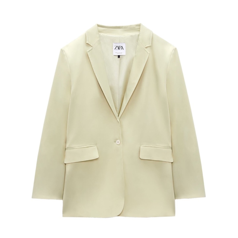 BRAND NEW. Satin Effect Blazer. Oversized fit. Brand New. Never Worn.